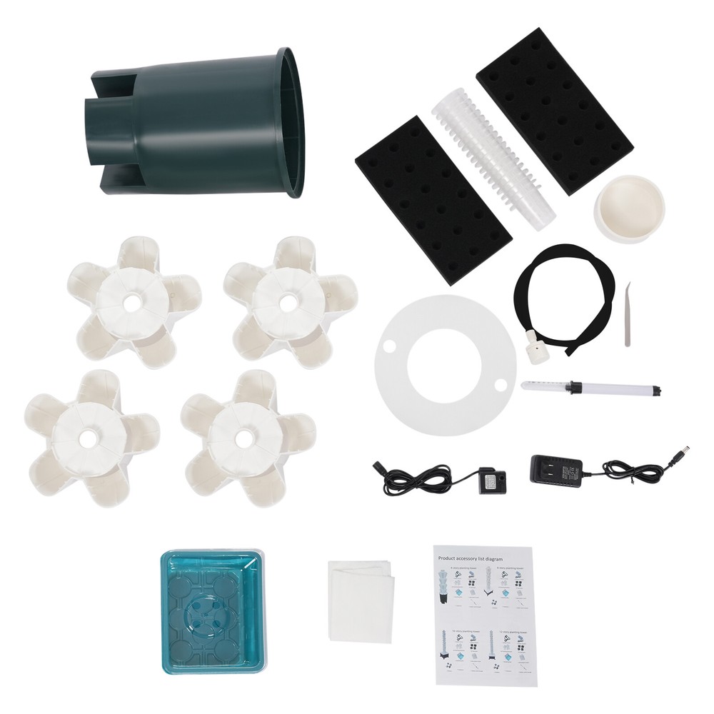 Hydroponic Tower Hydroponics Growing System Kit Vertical Planting Tower 20 Hole