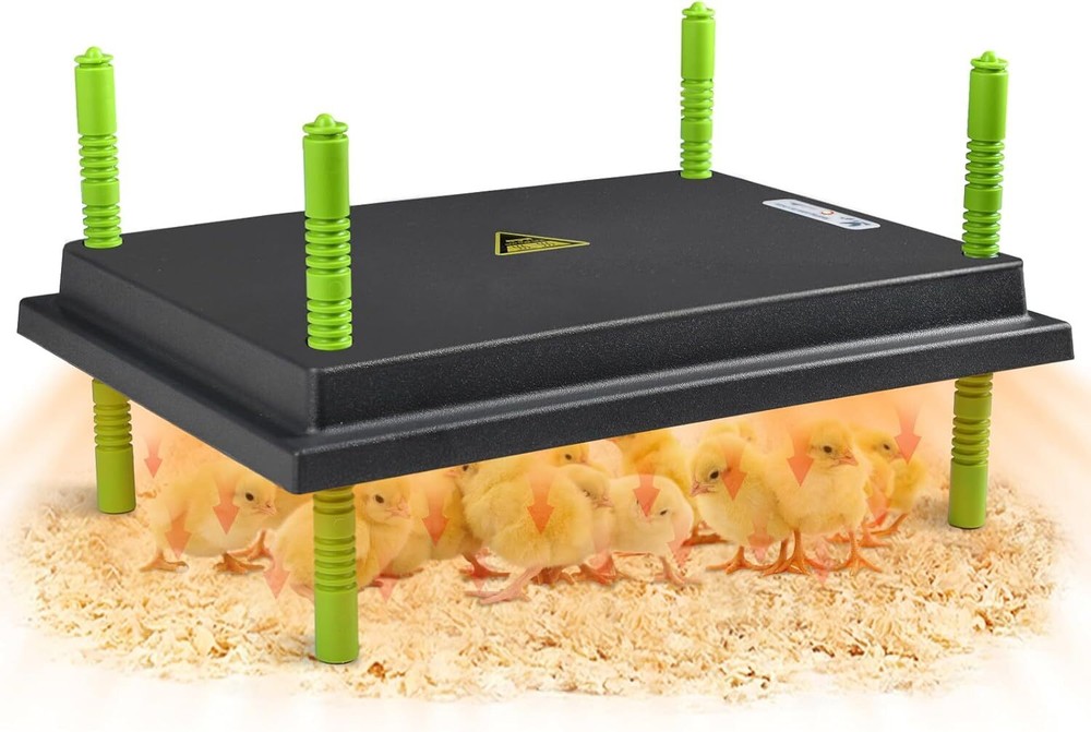 12"X16" Chick Brooder Heater Plate, Brooder Plate for Chicks with Adjustable Hei