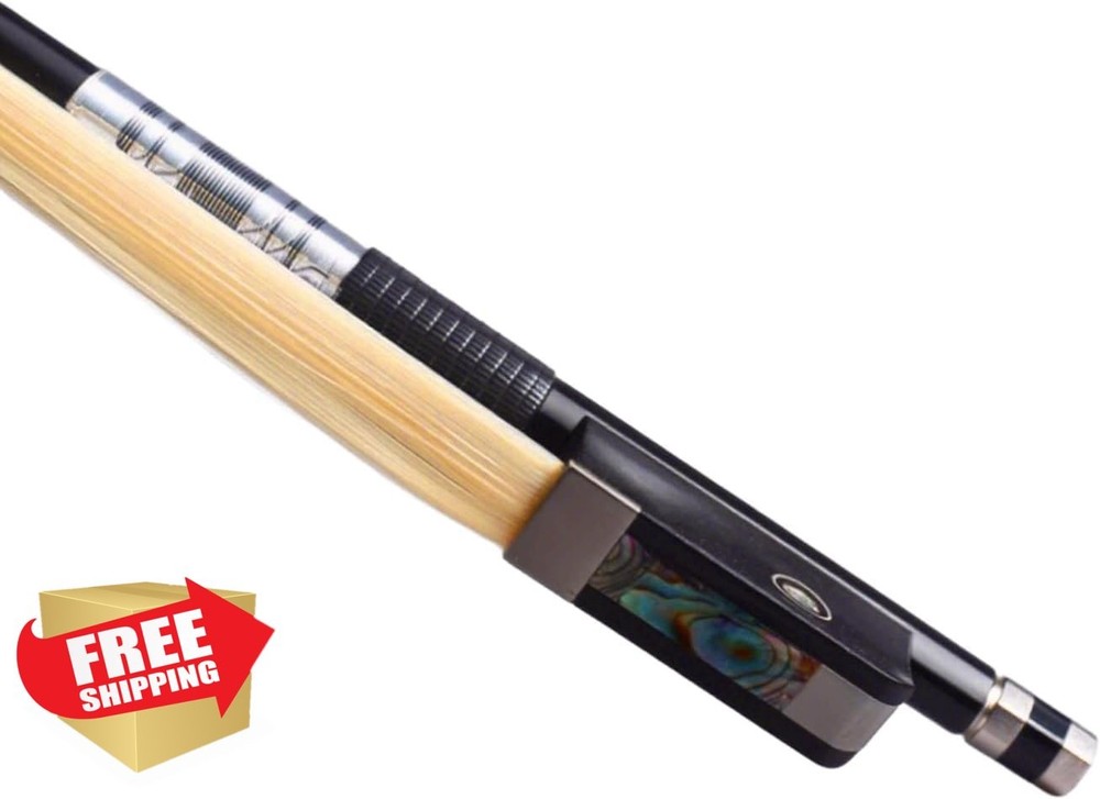 AMZZ Carbon Fiber Violin Bow 4/4 Full Size Intermediate Advanced Quick Response