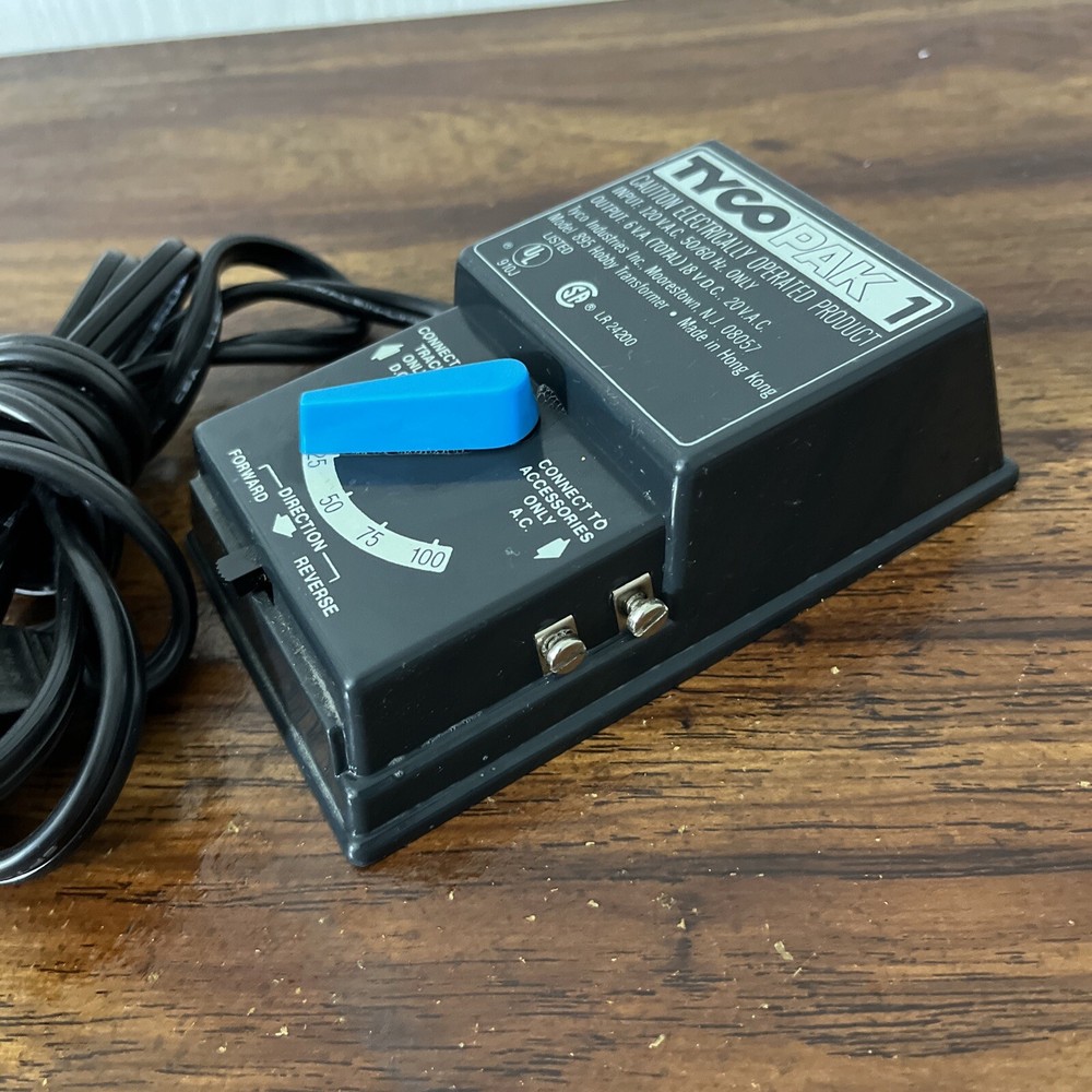 Tyco Pak 1 Model 895 Train Transformer Controller Forward Reverse Directional