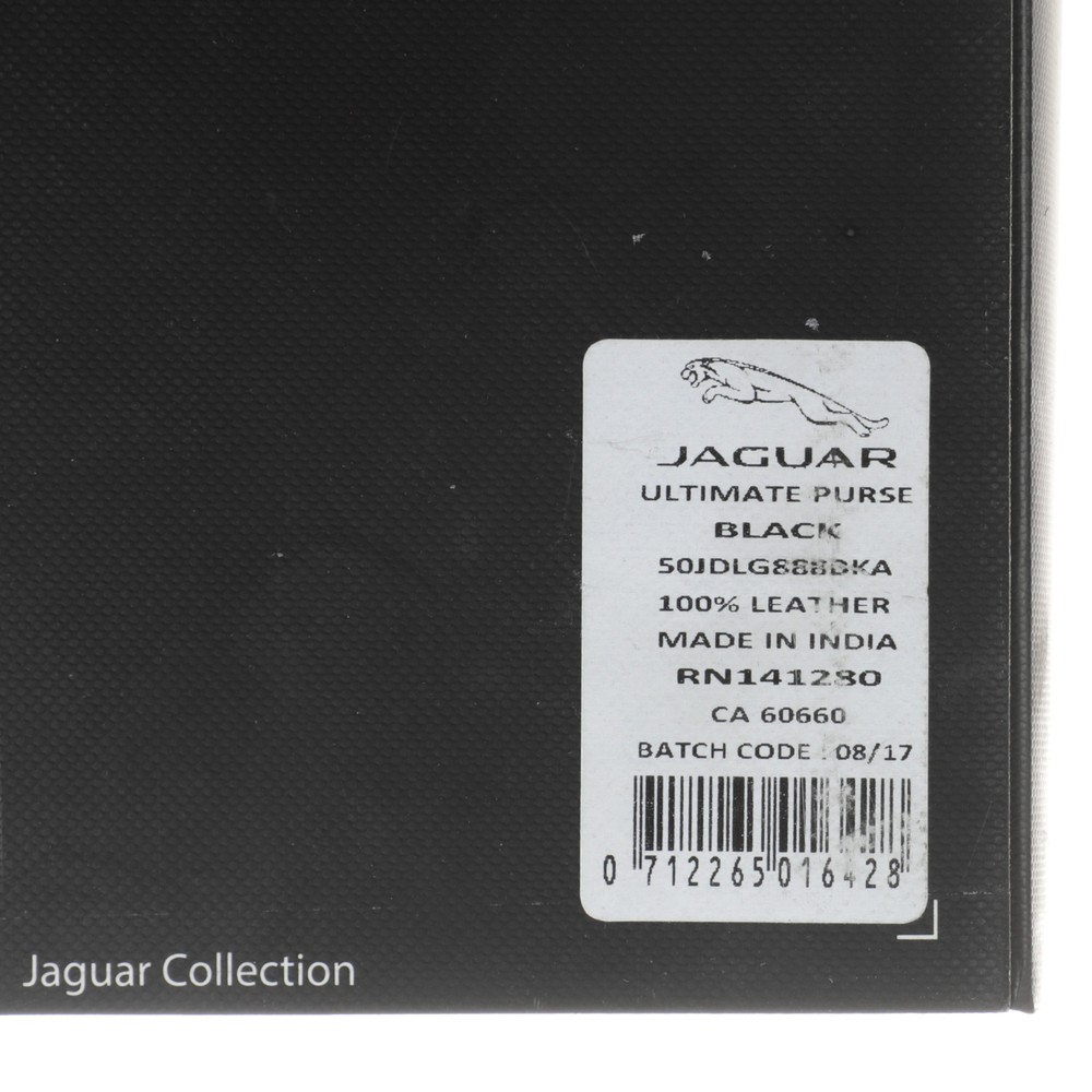 Jaguar Black Leather Purse