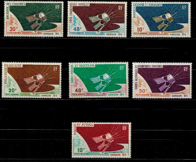 Large Colonial Series Satellite D1 Complete New ** / MNH