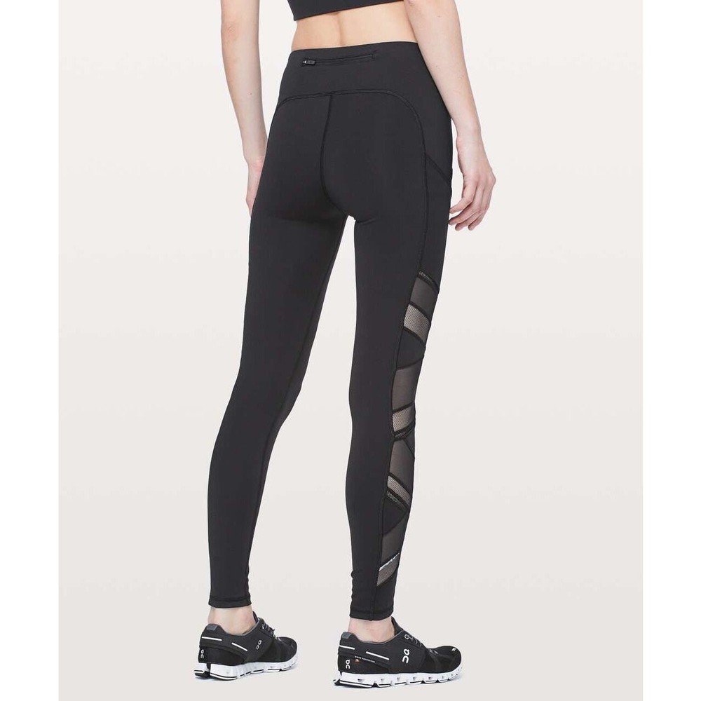 Lululemon Speed Up Tight *Mesh 28" in Black - Size: 4