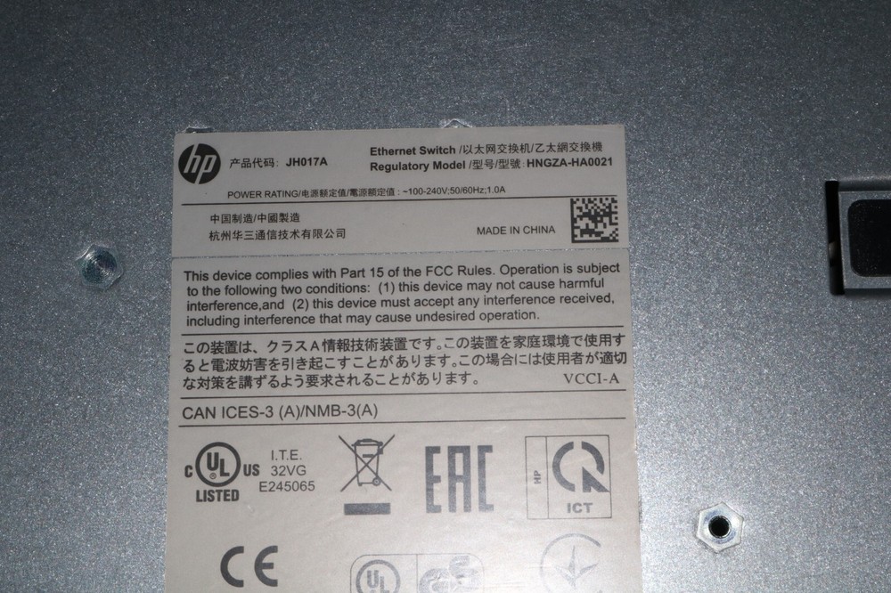 HP 1420-24G-2SFP Switch JH017A, Pre-Owned .