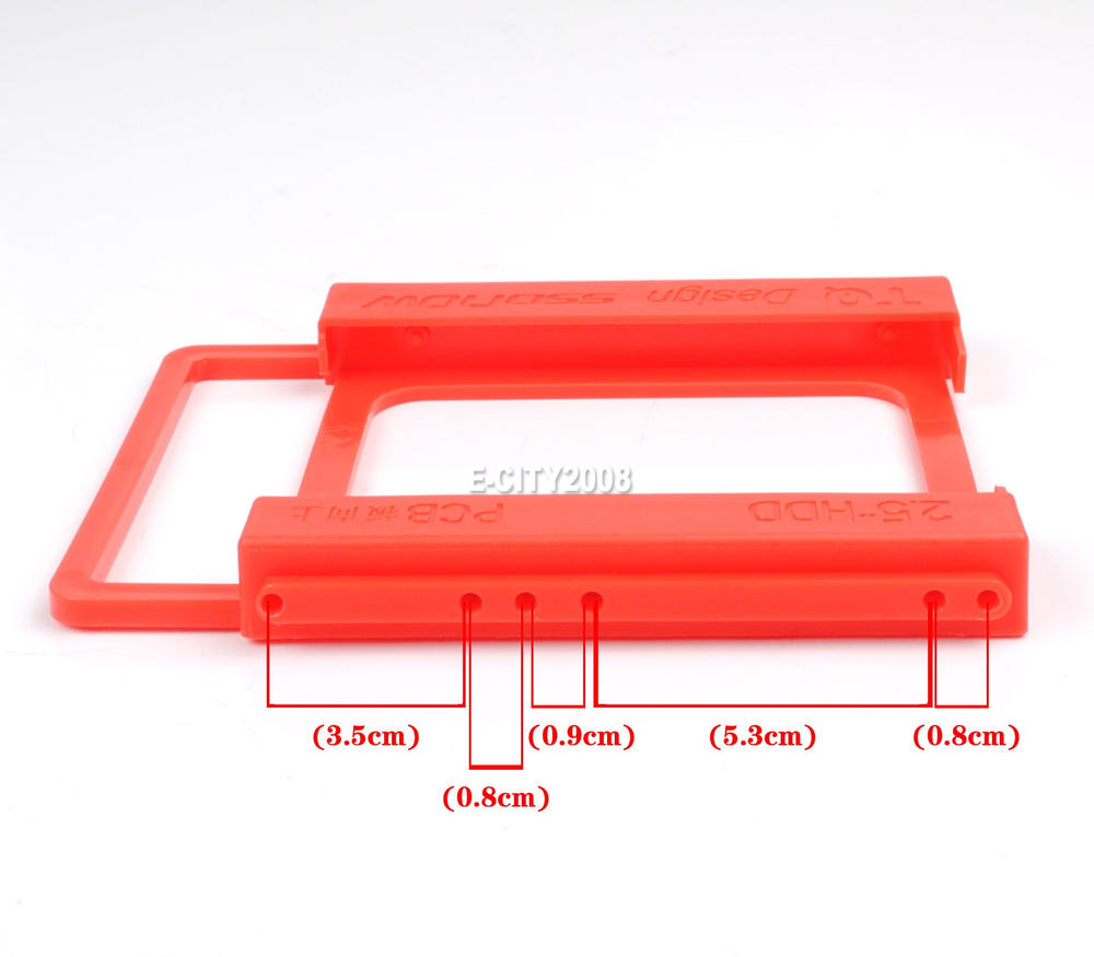 100Pcs 2.5" to 3.5" Adapter Bracket SSD HDD Notebook Mounting Tray Caddy Bay