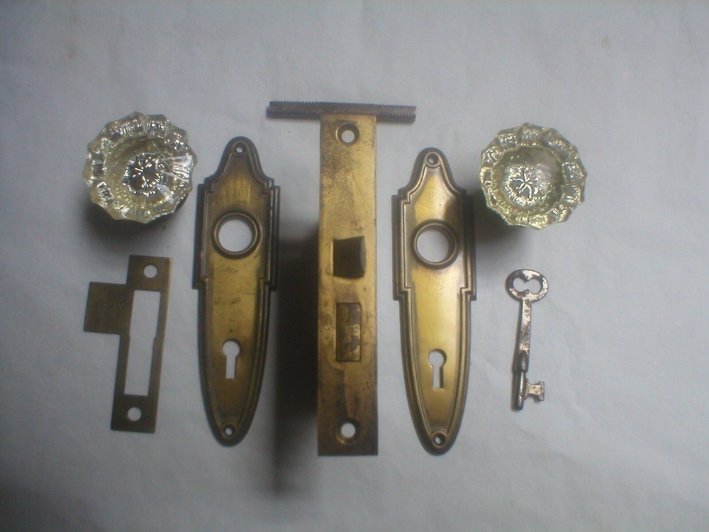 Antique Art Deco Era Door Hardware