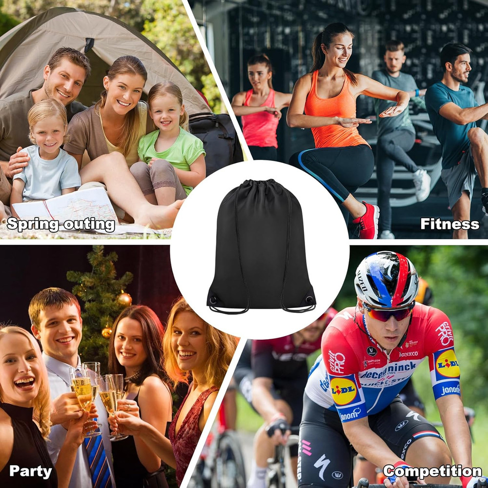 2PCS Drawstring Bags Bulk, String Backpack for Men Women, Cinch Bag Draw String