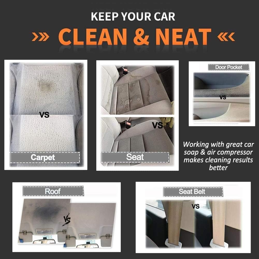 Ultimate Car Detailing Kit: Interior Cleaner Gun & Versatile Home Use Tools