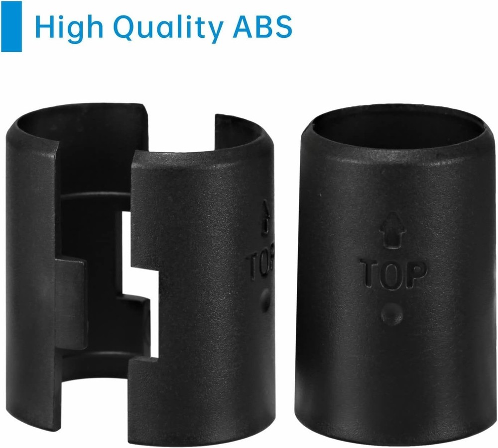 100 Durable Black Wire Shelf Clips for 25mm Posts - Easy Installation Solution