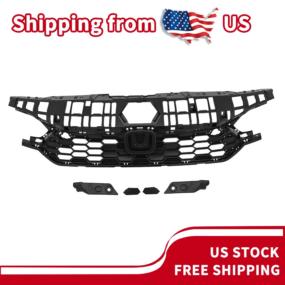 Front Upper Grille Replacement Honeycomb Fits 2025 Honda Civic