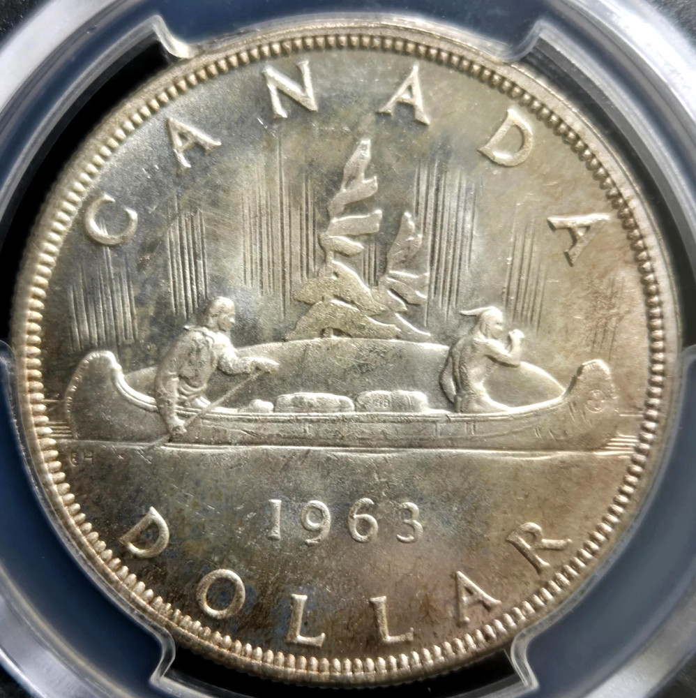 Canada 1963 Silver $1 Dollar PCGS MS64