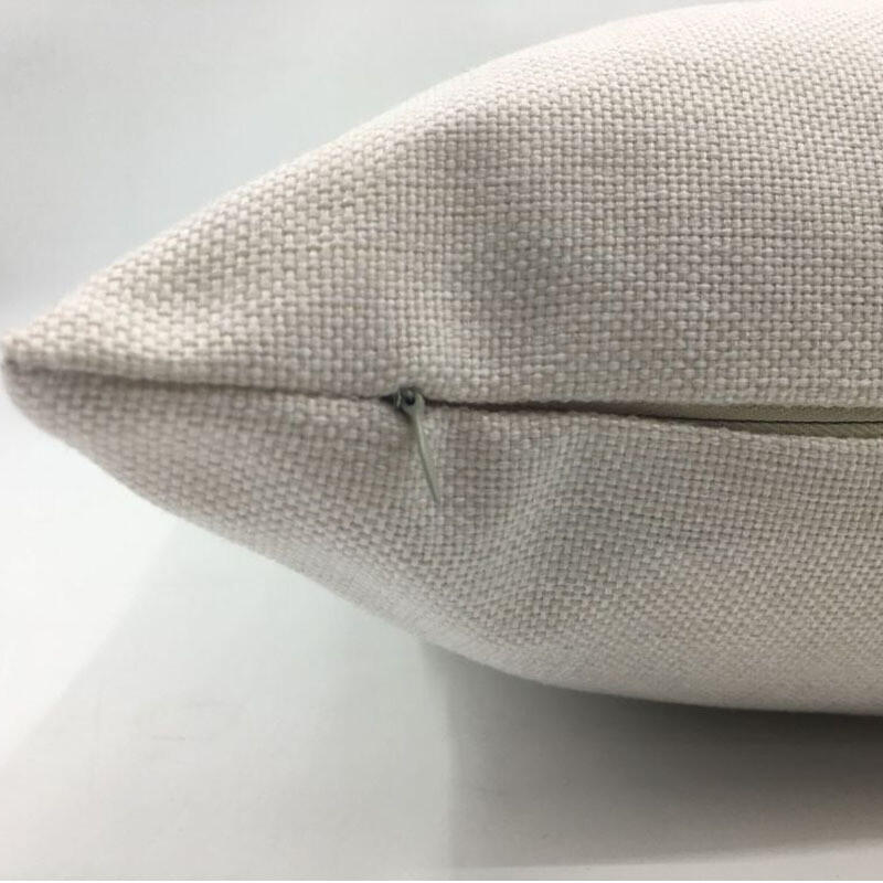 4Pcs 15.75" Sublimation square Blank Linen Polyester Pocket Pillow Case Cover