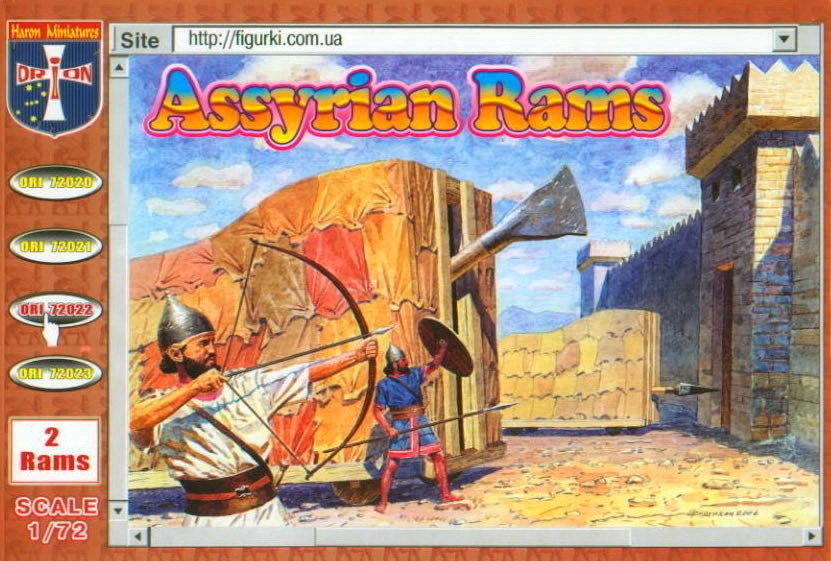 Orion 72022 - 1/72 - Assyrian Rams Siege Engines 2 Rams Plastic Model Kit
