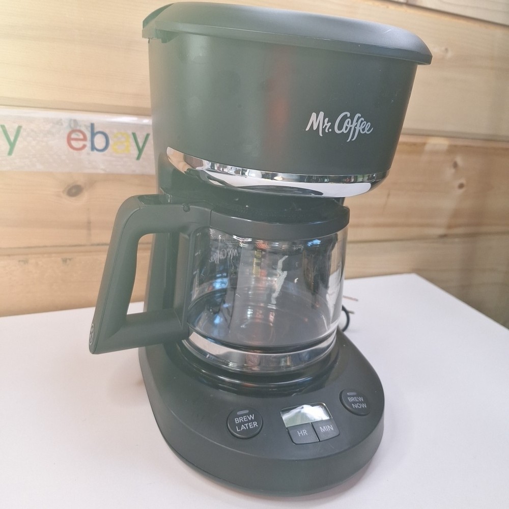 TESTED Mr. Coffee 5-Cup Programmable Coffee Maker - Black , no Box
