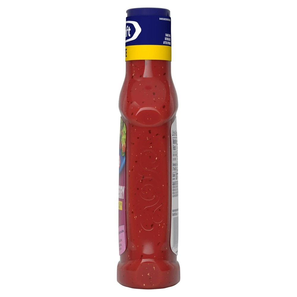 4 Pack Kraft Lite Raspberry Vinaigrette Salad Dressing, 16 fl oz Bottles