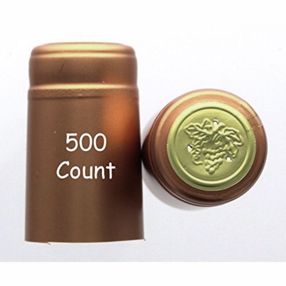 Bronze PVC Shrink Capsules-500 Count by Home Brew Ohio