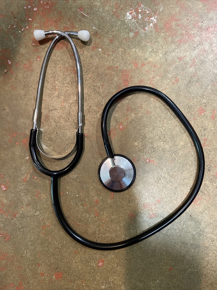 Tech Med Single Head Stethoscopes * Ref 1100 22" Long * BLACK *