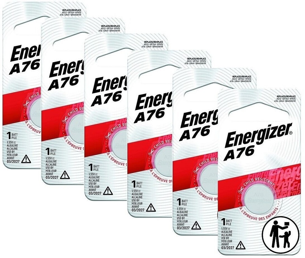 2 Pack Energizer LR44 AG13 357 Button Cell Batteries