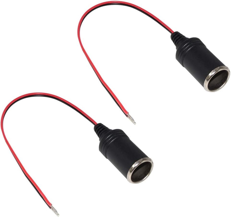 12V 1FT Female Cigarette Lighter Extension Socket Cable - Durable & Easy Install