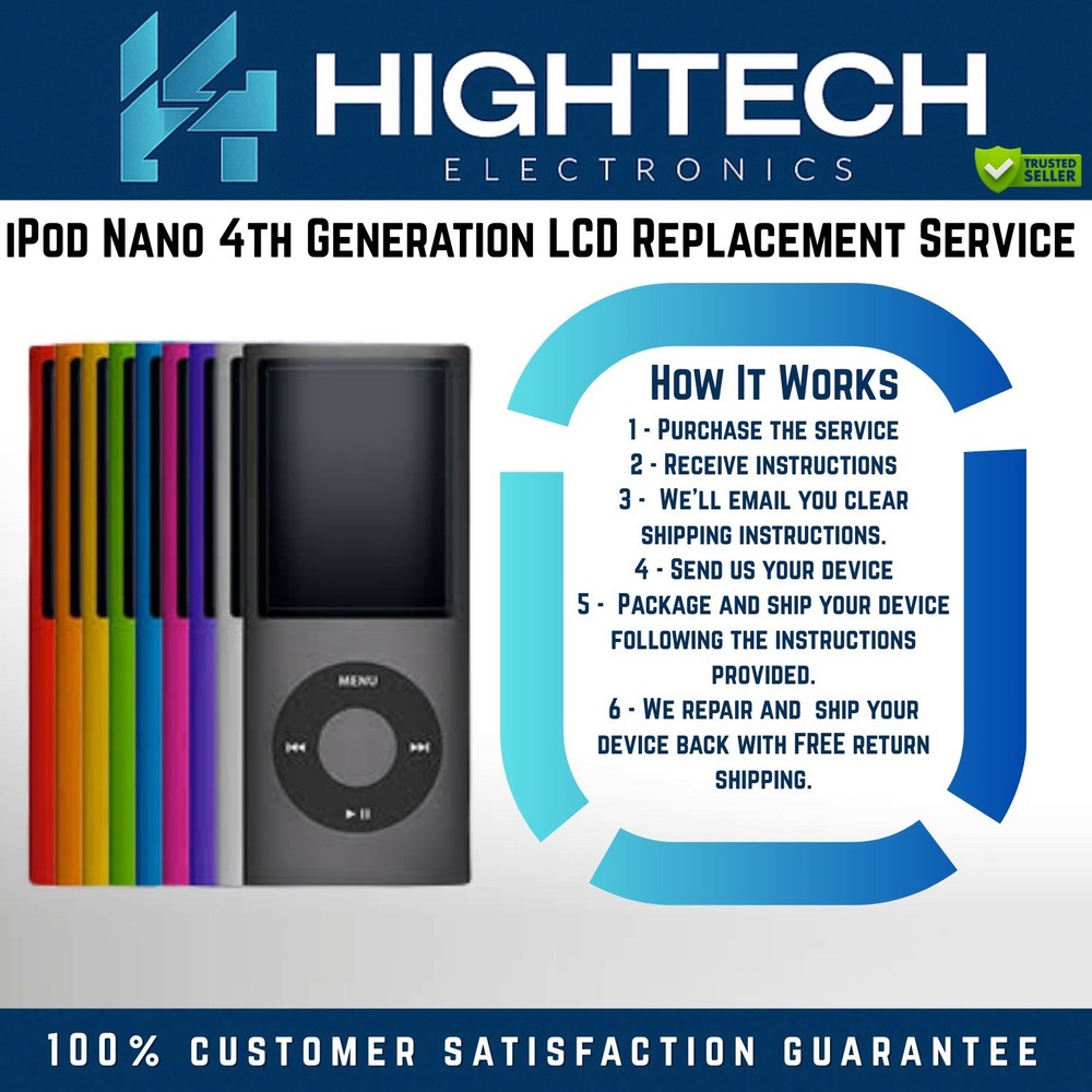 iPod Nano 4th Generation LCD Replacement Service Repair