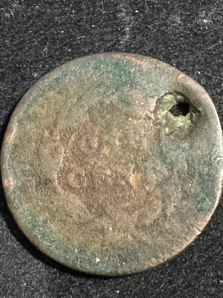 1838 Large Cent, Coronet Head, Damaged, 99c shipping