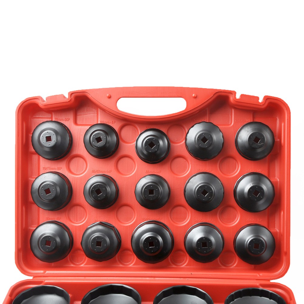 30pcs Oil Filter Wrench Tools Removal Heavy Duty Puller Set Tool Cap Cup Garage