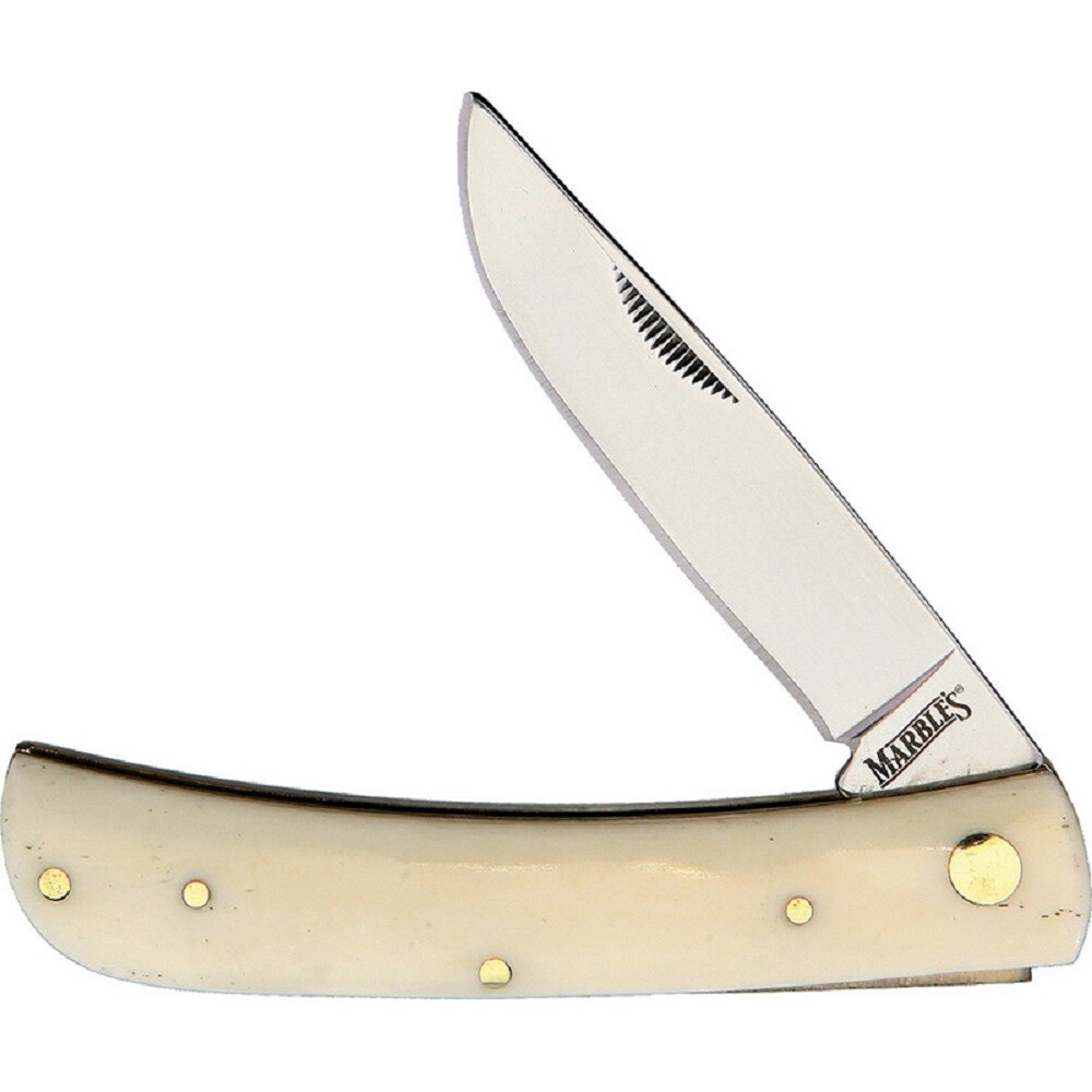 Marbles Smooth White Bone Work Knife - NEW - Free Shipping!