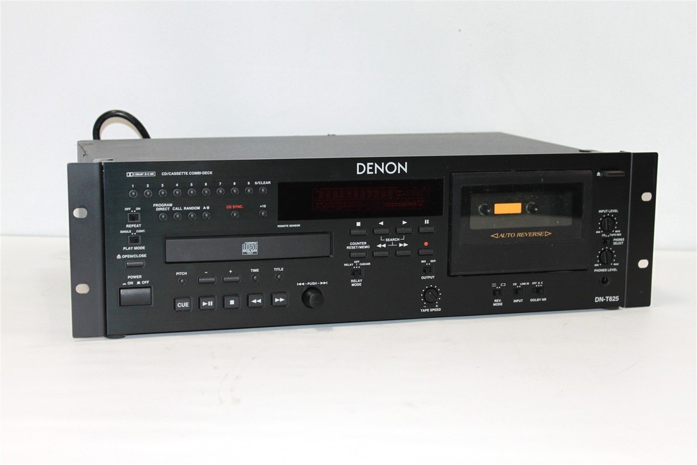Denon DN-T625 Professional CD/Cassette W/Rack Mount Combo player