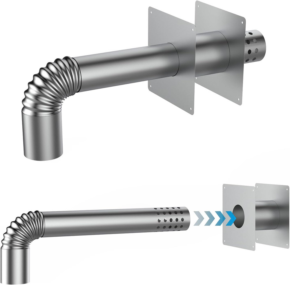 3.15" Stainless Steel Vent Wall Thimble for Indoor Gas Tankless Water Heater