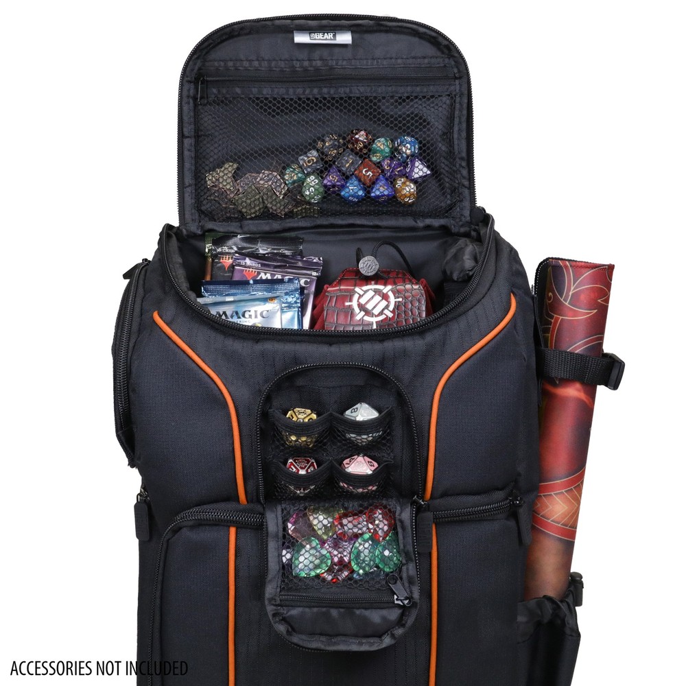 USA Gear Magic the Gathering Backpack with Customizable Interior (Orange)