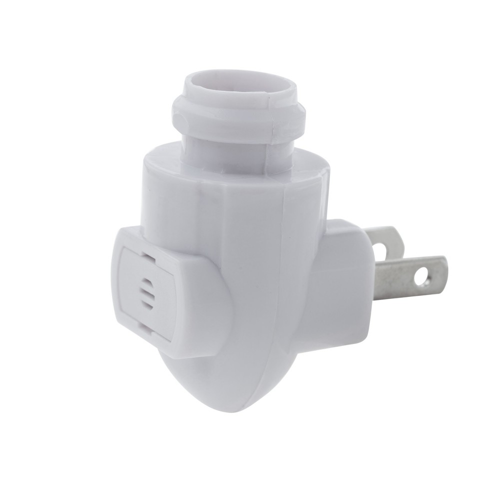 White Auto On Sensor Plug in Night Light Module Includes Bulbs and Clips | 3 Pk