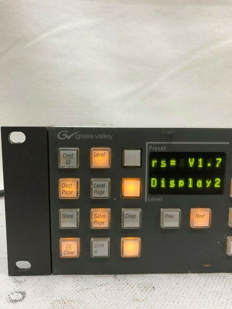 Grass Valley Encore/Prelude PMB Control Panel with Power Cord