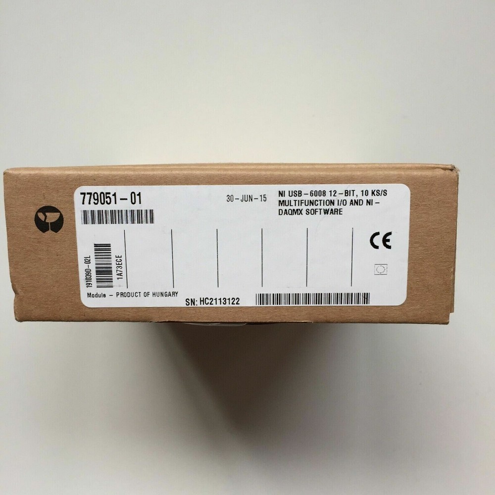National Instruments USB-6008 Data Acquisition Card NI DAQ, Multifunction in box