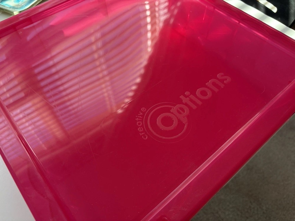 Creative Options Stackable Craft Storage Containers Set