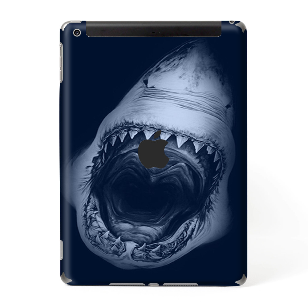 Skins Decal Wrap for Apple iPad 9.7 2017-Shark attack