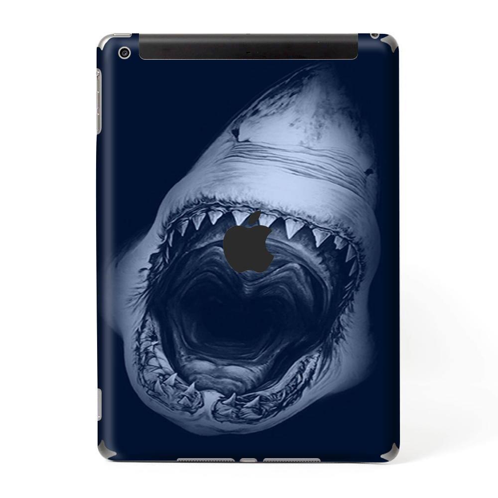 Skins Decal Wrap for Apple iPad 9.7 2017-Shark attack