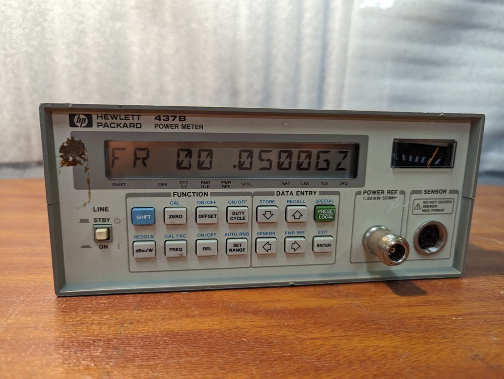 HP Hewlett Packard 437B Power Meter W/O Sensor, Pre-Owned.