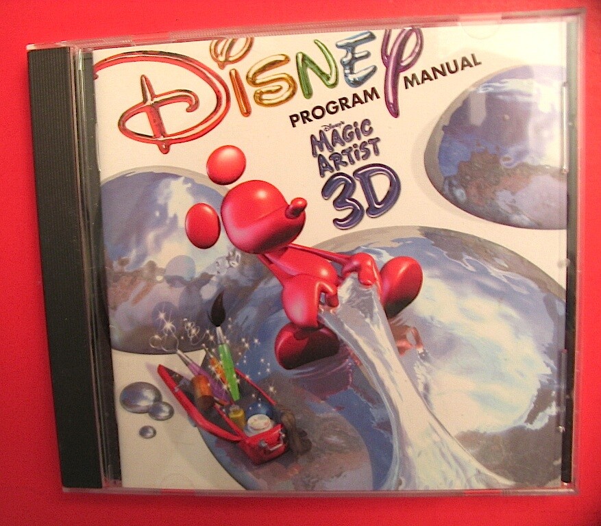 Disney's Magic Artist 3D Sculpt and Design Art Tool Program 2000 Windows Mac CD