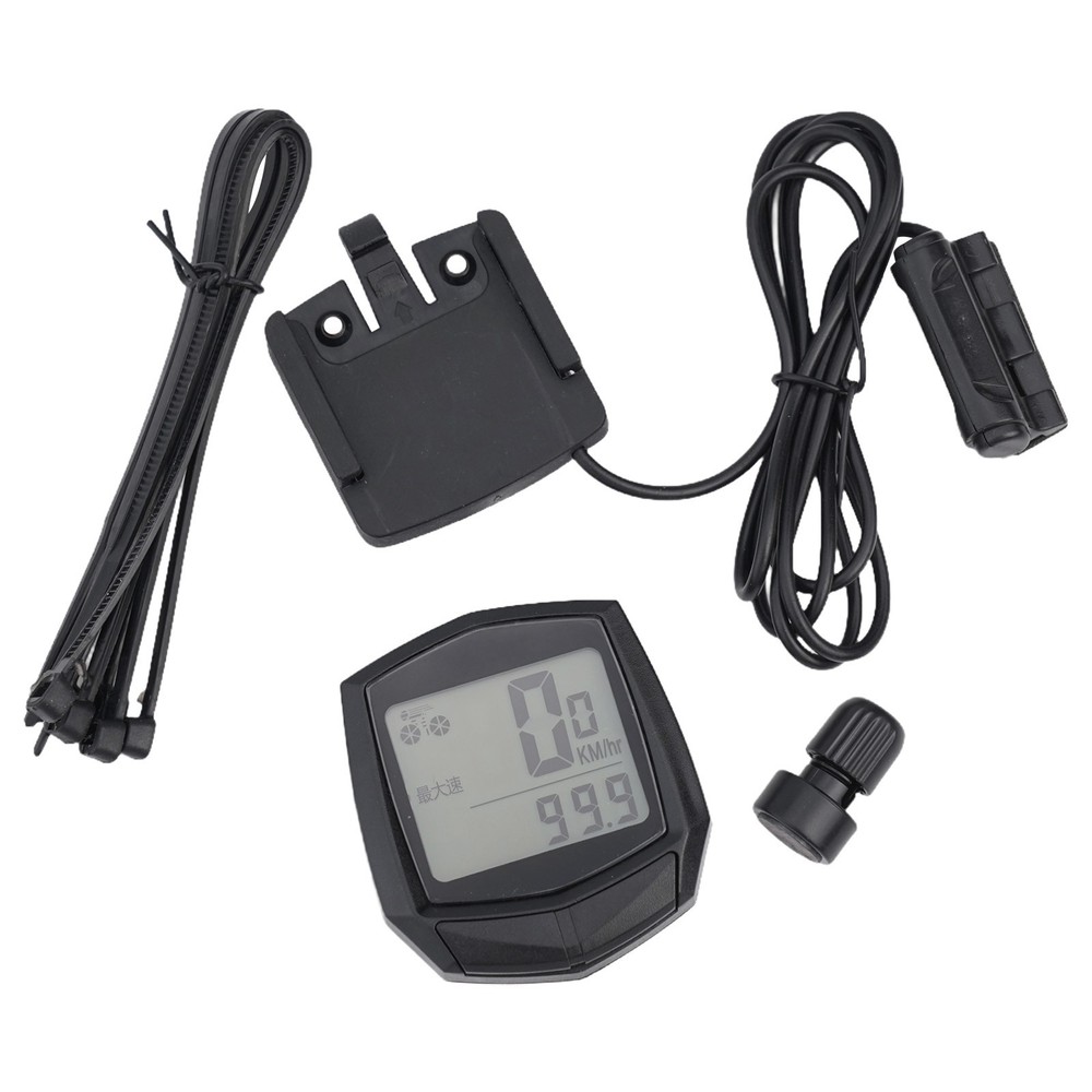 Compact and Practical Bicycle Odometer Speedometer Waterproof and Wired