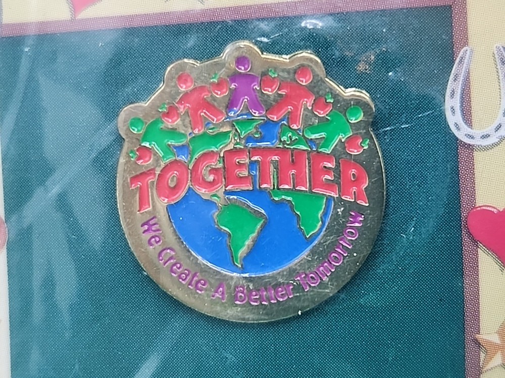 Teacher Appreciation Pin Working Together Make Difference Create Better Tomorrow