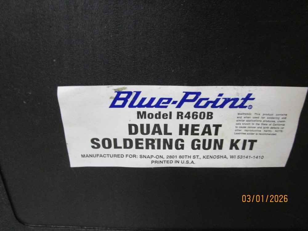 Blue Point by Snap On Tools R460B Plastic Storage Case Box Only