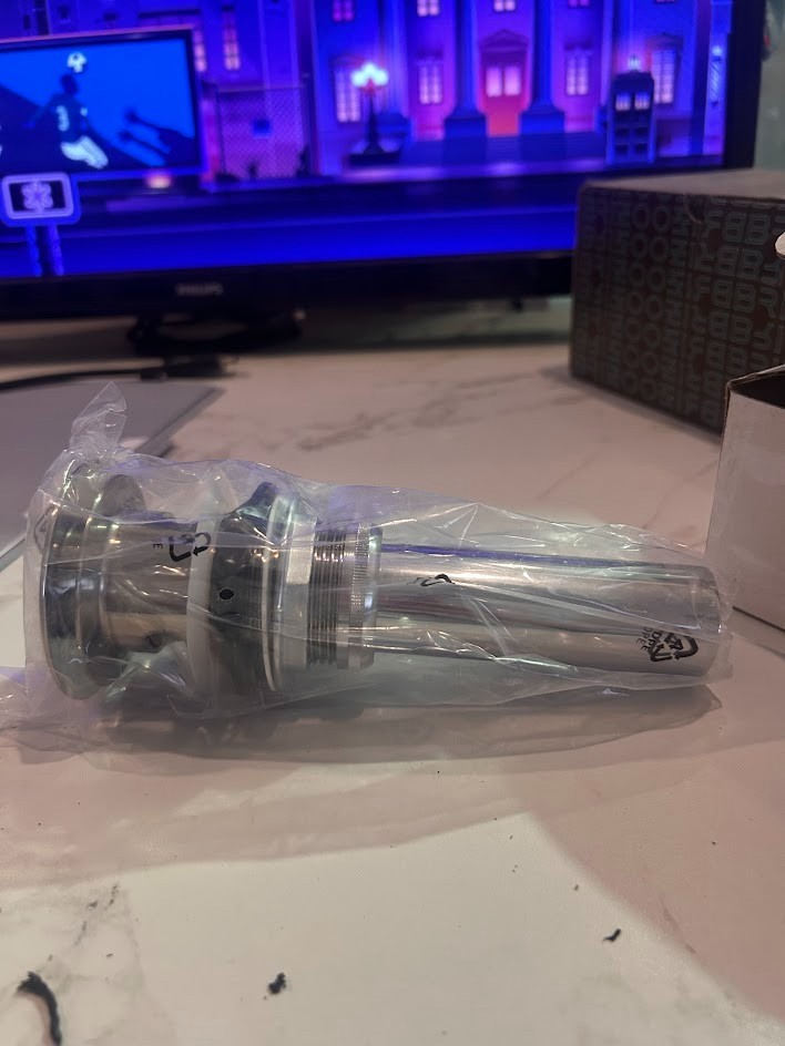 Masco Push Button Pop-up drain with overflow