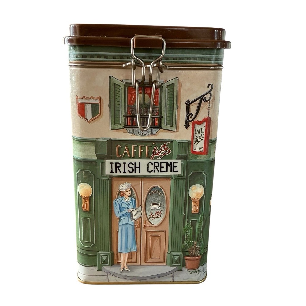 Tall Tin Irish Crème Metal Locking Closure