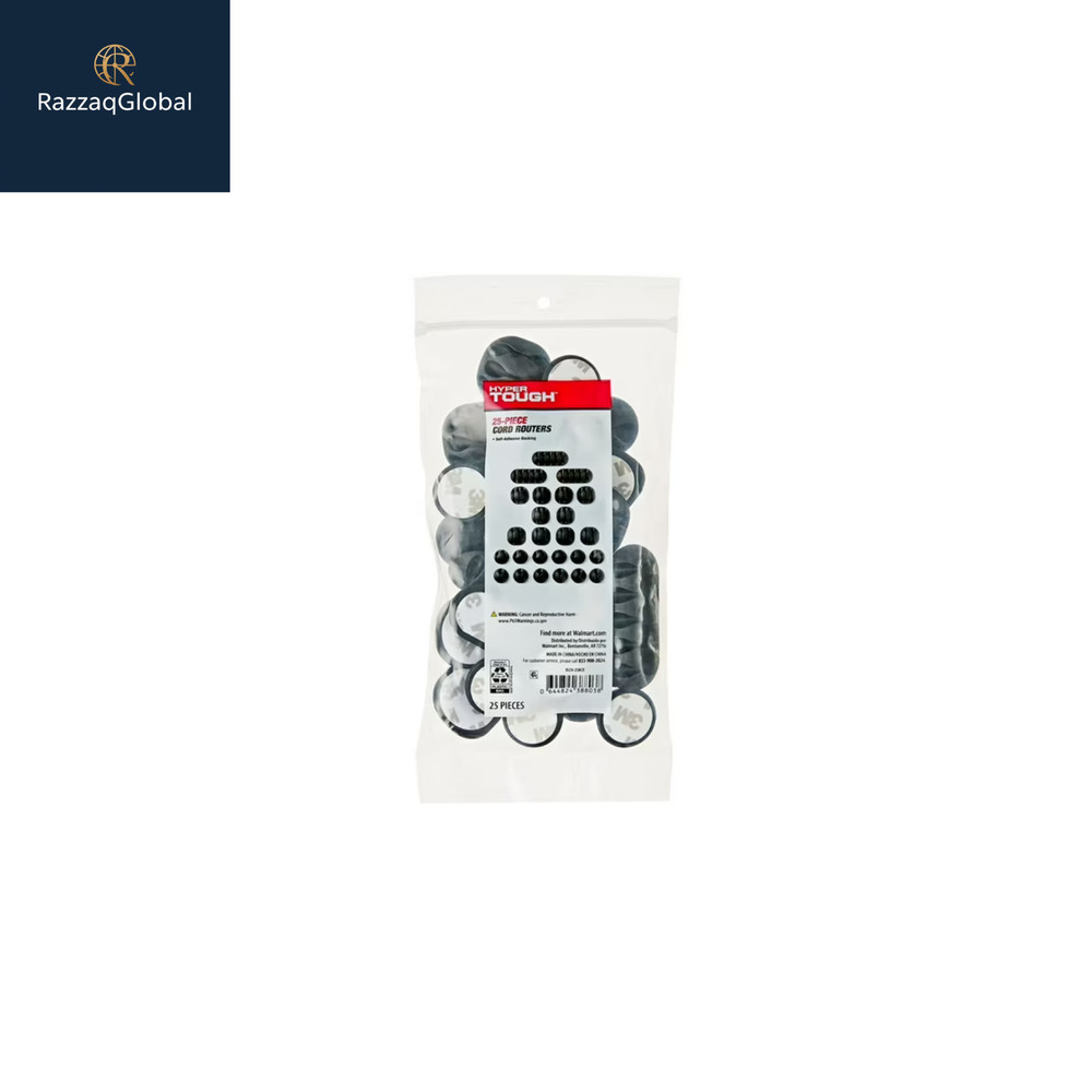 Hyper Tough Multipurpose Cord Routers 25 Count