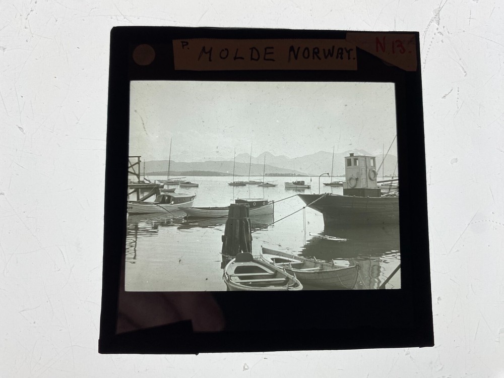 MOLDE, Norway - Original Magic Lantern 3.25 Inch SLIDE
