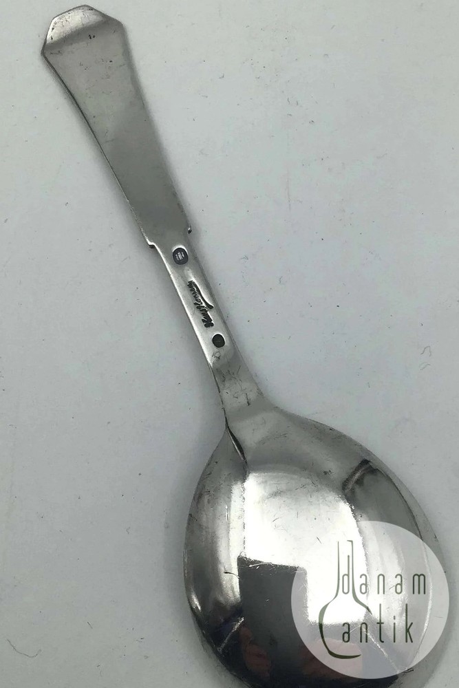 Hans Hansen Heirloom Silver No. 8 Silver Jam Spoon