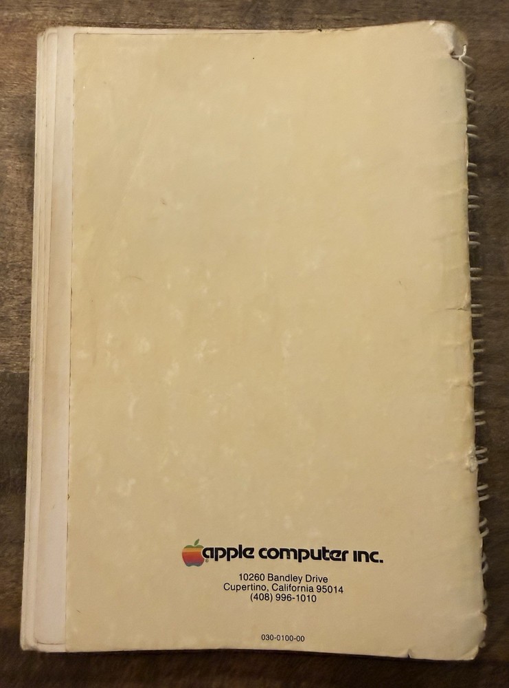 Vintage Apple Pascal Op/Ref Manual 1980