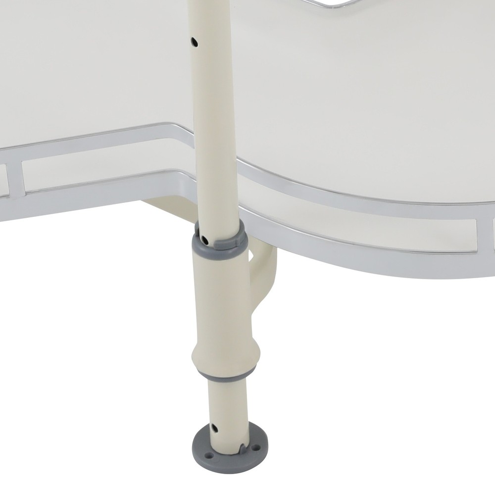 2-tier White Blind Corner Cabinet Left Blind Corner Cabinet Pull-out Organizer