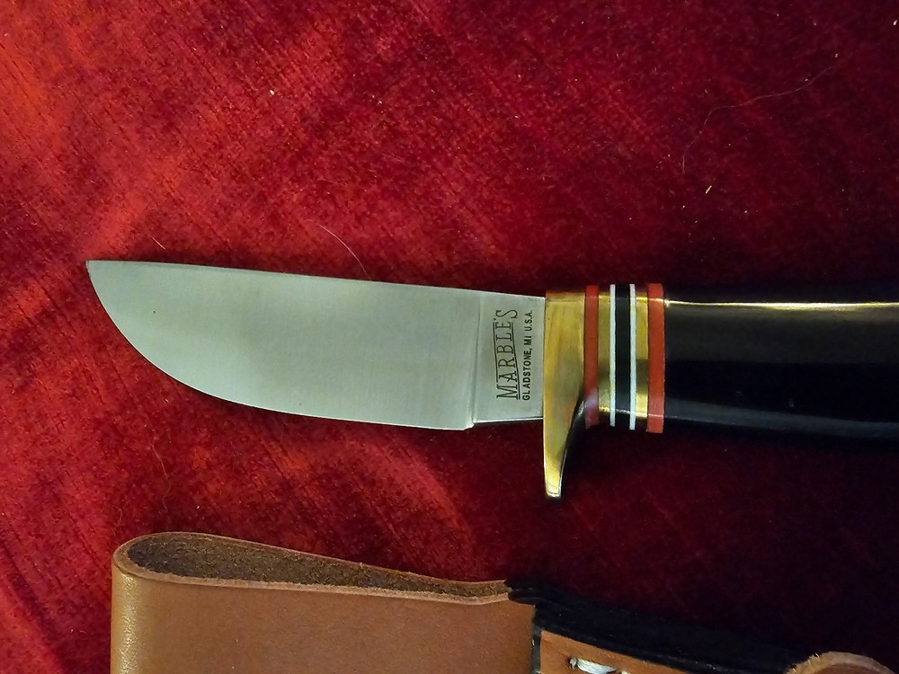 Marble's Fixed Blade Hunter Buffalo/Crown Stag Handle