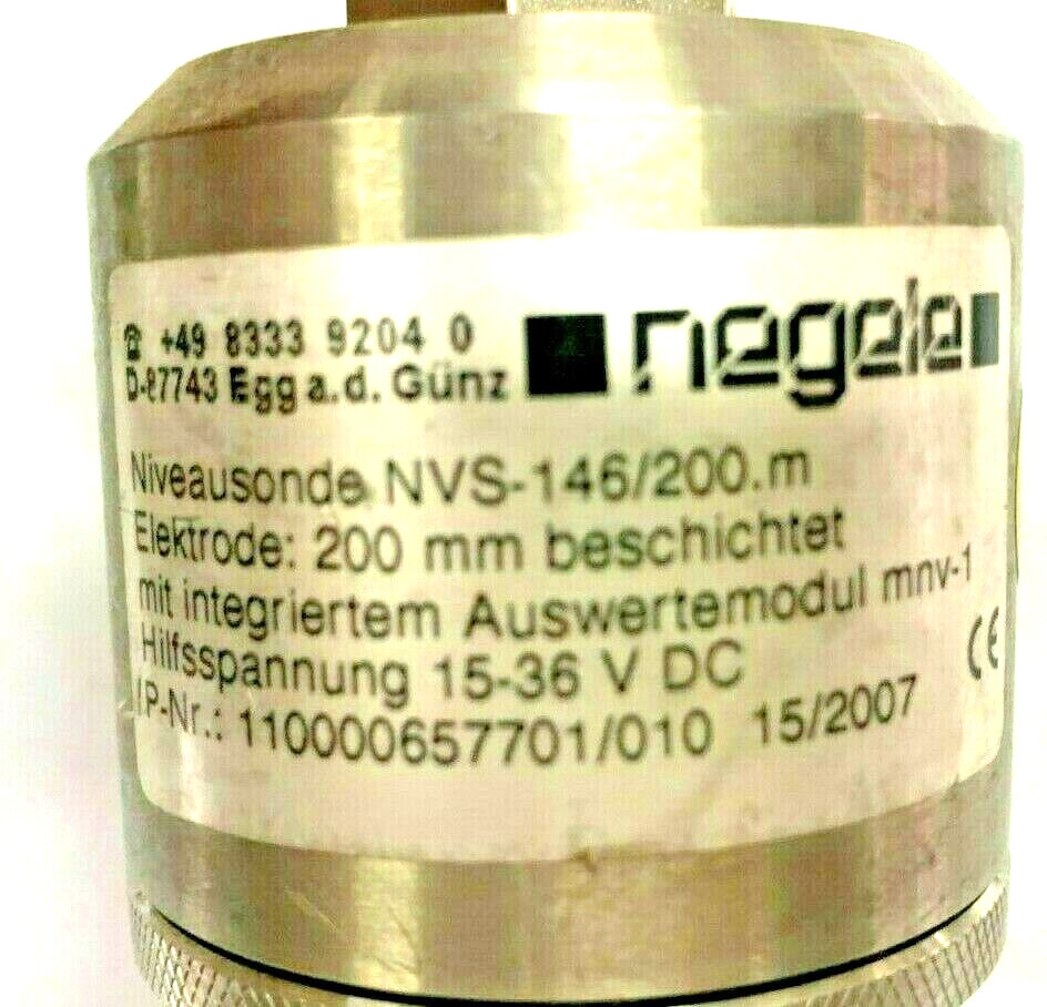 NEGELE NVS-146 / 200 NVS Point level sensor with thread G1/2″ Electrode 200 mm